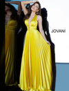 JOVANI 006370 Backless Pleated Satin Evening Dress - CYC Boutique