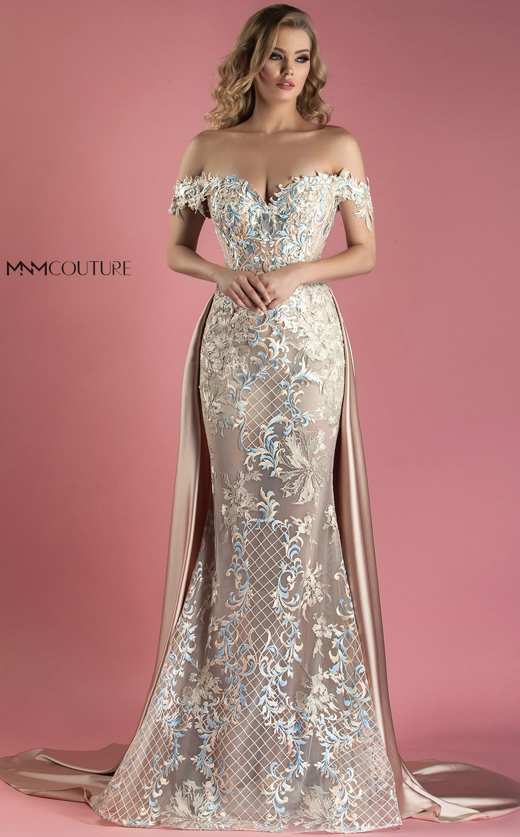 MNM Couture K3556 Off Shoulder Evening Dress - CYC Boutique
