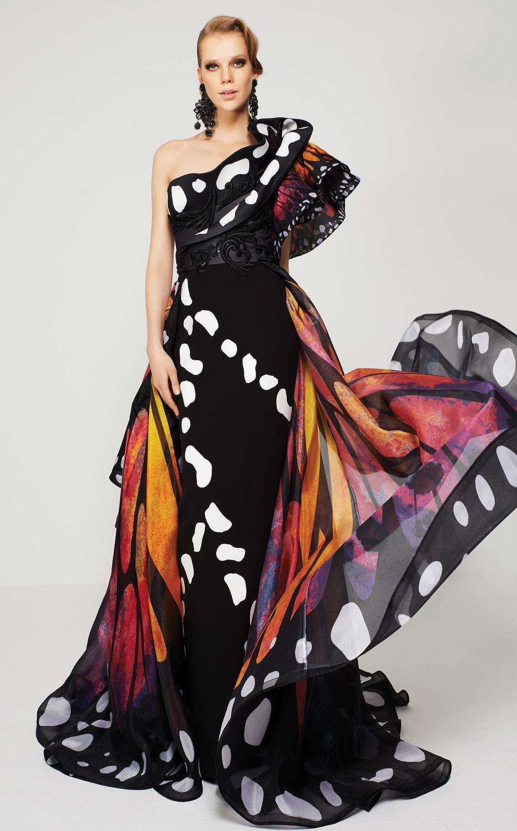 MNM Couture 2381 Fouad Sarkis Butterfly Inspired Gown - CYC Boutique