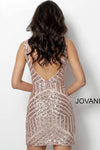 JOVANI 63899 Fitted Embellished Dress with Plunging Neckline - CYC Boutique