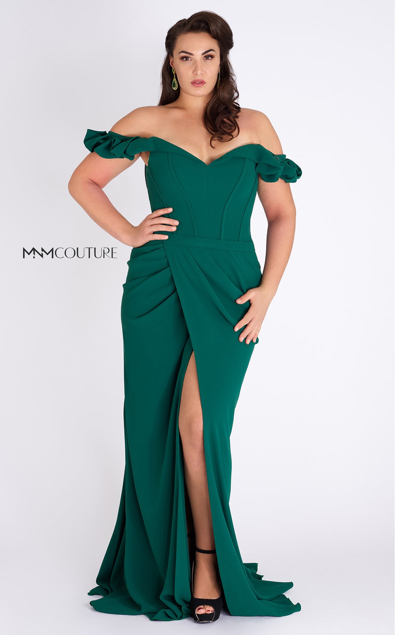MNM Couture G0665 Off Shoulder Evening Dress - CYC Boutique