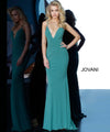 JOVANI 00512 V-Neckline Fitted Prom Dress