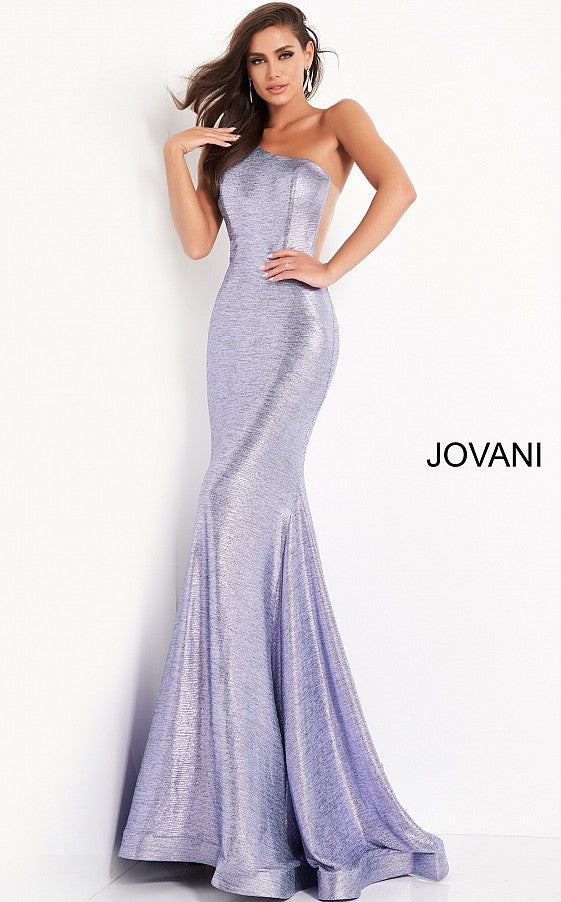 Jovani 06367 One Shoulder Evening Dress