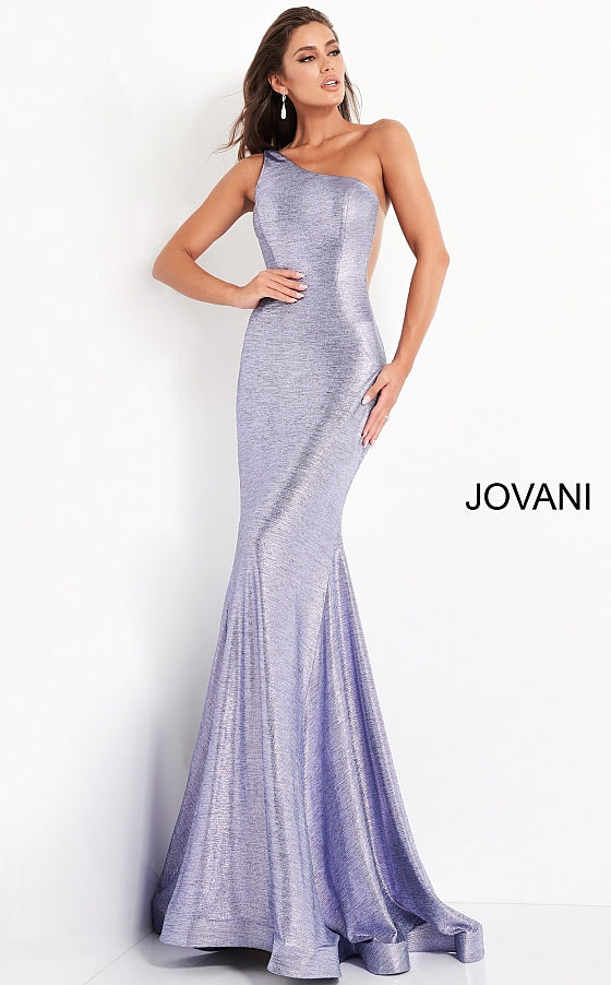 Jovani 06367 One Shoulder Evening Dress