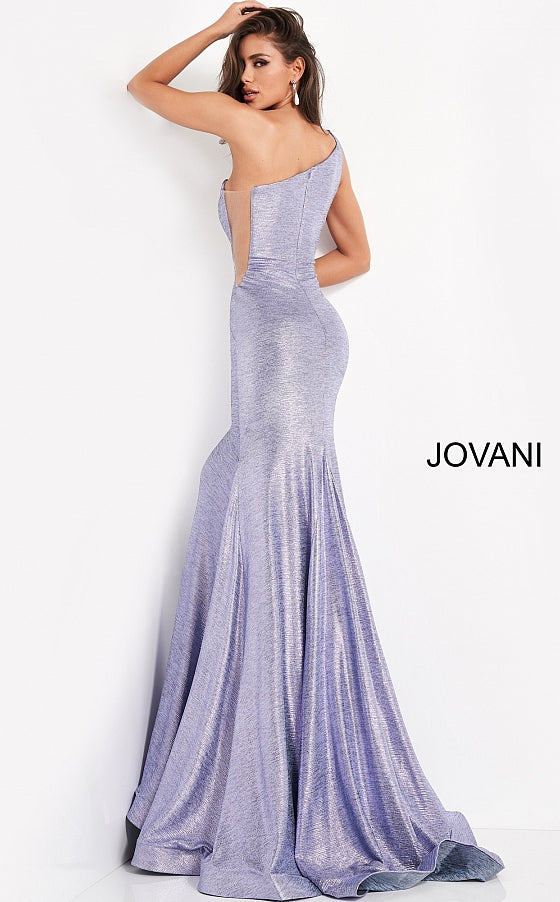 Jovani 06367 One Shoulder Evening Dress