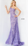 JOVANI 06517 One Shoulder Embellished Evening Dress