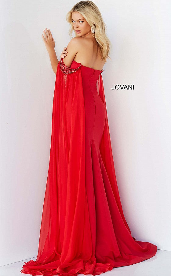 Jovani 07652 Off-Shoulder Evening Dress