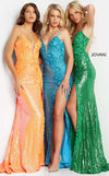 Jovani 1012 Plunging Neckline Evening Dress