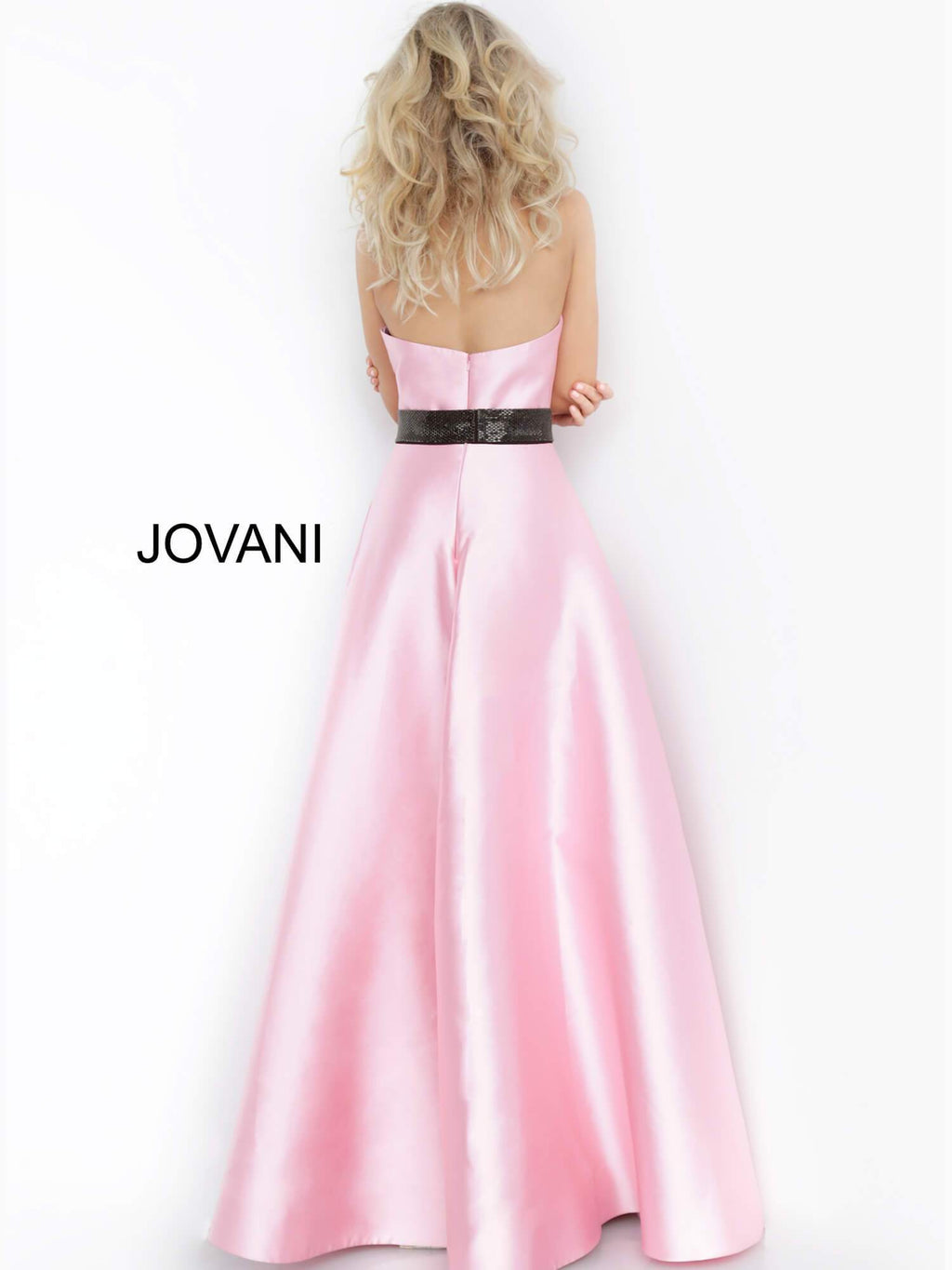 JOVANI 1799 Strapless Jumpsuit with Long Overskirt - CYC Boutique