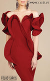 MNM Couture 2328 Fouad Sarkis Off Shoulder Evening Dress - CYC Boutique