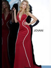 JOVANI 3040 Criss Cross Back Fitted Evening Dress - CYC Boutique