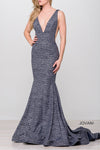 JOVANI 47075 Fitted Plunging Neckline Gown - CYC Boutique