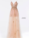 JOVANI 55621 Plunging Neckline Evening Dress - CYC Boutique