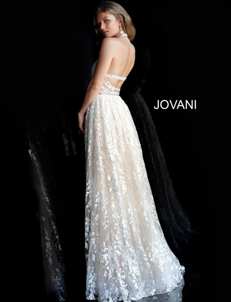 JOVANI 60938 Embellished Backless Bridal Gown 60938 - CYC Boutique