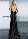JOVANI 60958 Black Backless Spaghetti Straps Evening Dress - CYC Boutique