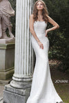 JOVANI 63393 Ivory Nude Strapless Form Fitting Wedding Dress - CYC Boutique