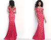 JOVANI 63704 Off Shoulder Lace Evening Dress - CYC Boutique