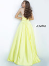 JOVANI 67847 Strapless Sweetheart Neckline Satin Evening Dress - CYC Boutique