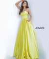 JOVANI 67847 Strapless Sweetheart Neckline Satin Evening Dress - CYC Boutique