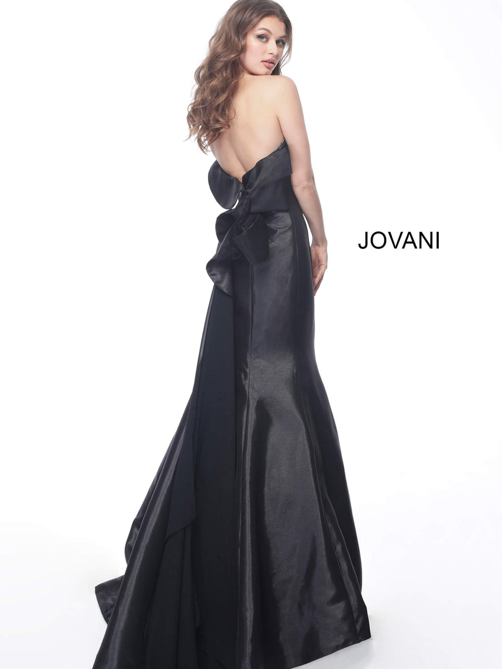 JOVANI 68240 Black Strapless Mermaid Evening Dress - CYC Boutique