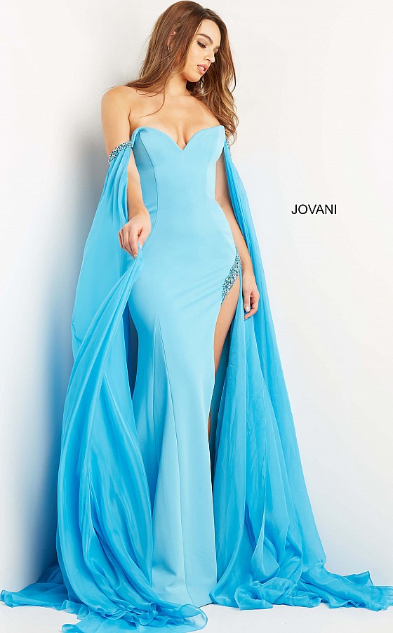 Jovani 07652 Off-Shoulder Evening Dress