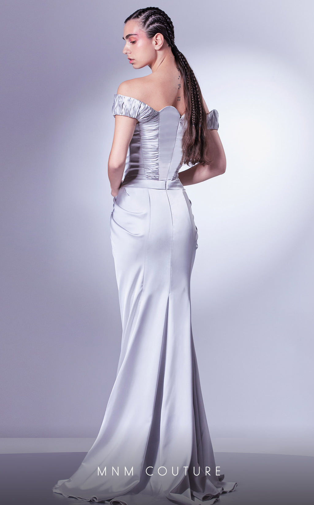 MNM Couture G1310 Satin Evening Gown