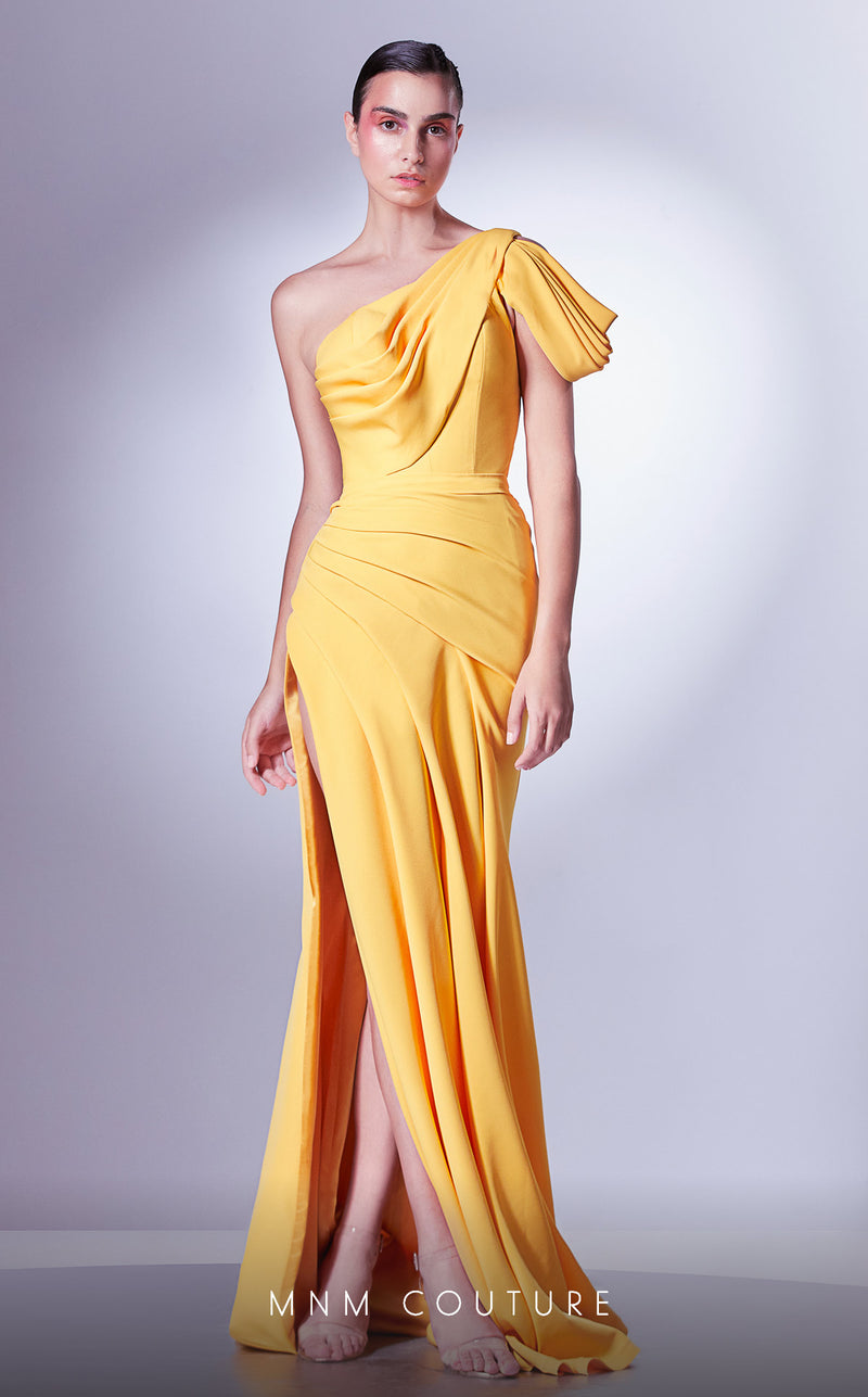 MNM Couture G1342 Crepe Couture Evening Gown