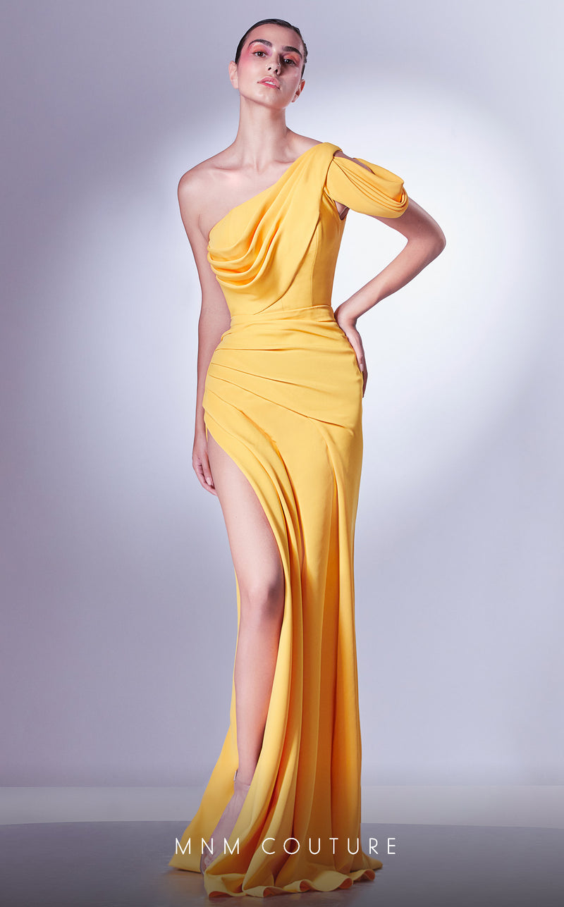 MNM Couture G1342 Crepe Couture Evening Gown