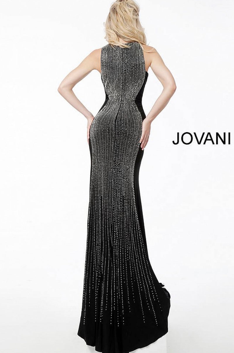 JOVANI 57935 Embellished Form Fitting Beaded Sleeveless Evening Dress - CYC Boutique