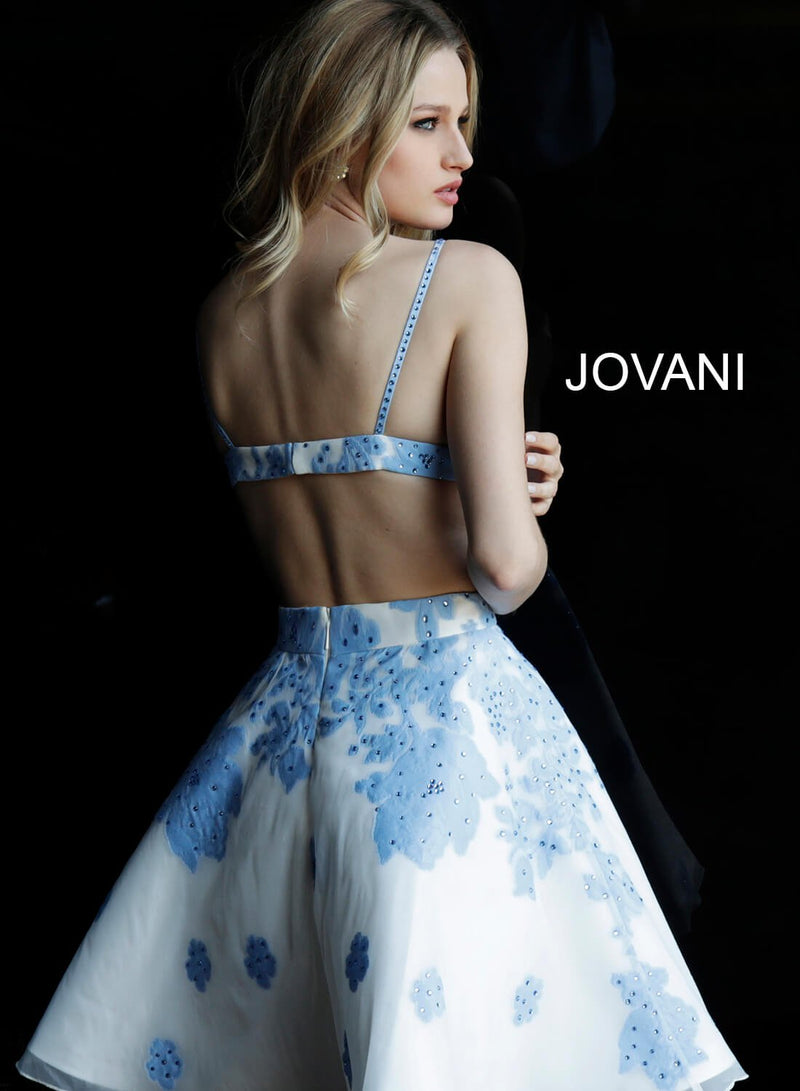 JOVANI 53204 Print Fit and Flare Cocktail Dress - CYC Boutique