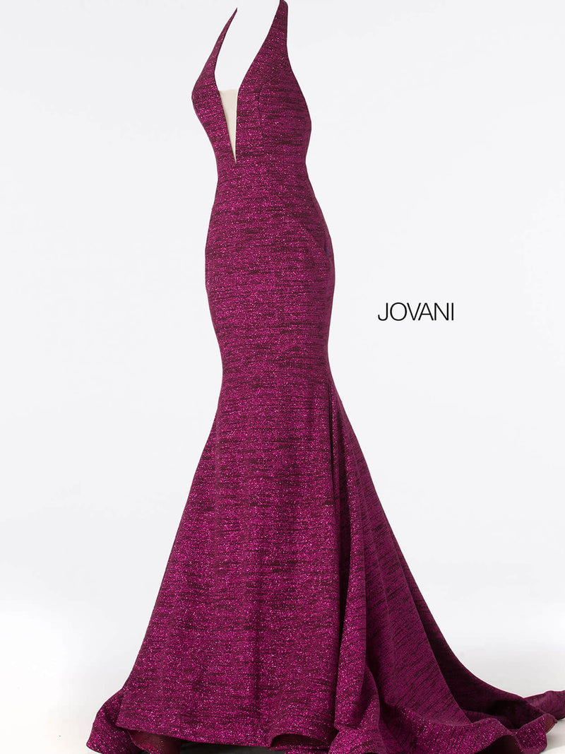 JOVANI 55414 Plunging Neck Evening Dress - CYC Boutique