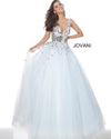 Jovani 00007 Light Blue Cut Glass Prom Gown