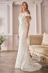 Cinderella Divine CD929 Off-Shoulder Bridal Gown
