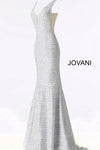 JOVANI 45812 Fitted Jersey Plunging Neckline Dress - CYC Boutique