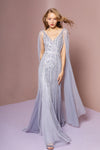 GLS by Gloria GL2699 Embellished V-Neck Evening Dress - CYC Boutique