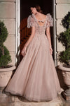 Cinderella Divine B711 Puff Sleeve Ball Gown