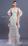 MNM Couture K3647 Lace Ruffled Trumpet Dress - CYC Boutique