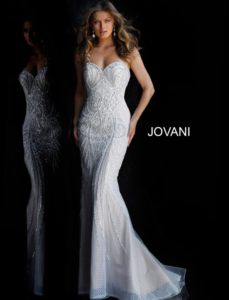 JOVANI 45566 Off Shoulder Evening Dress - CYC Boutique