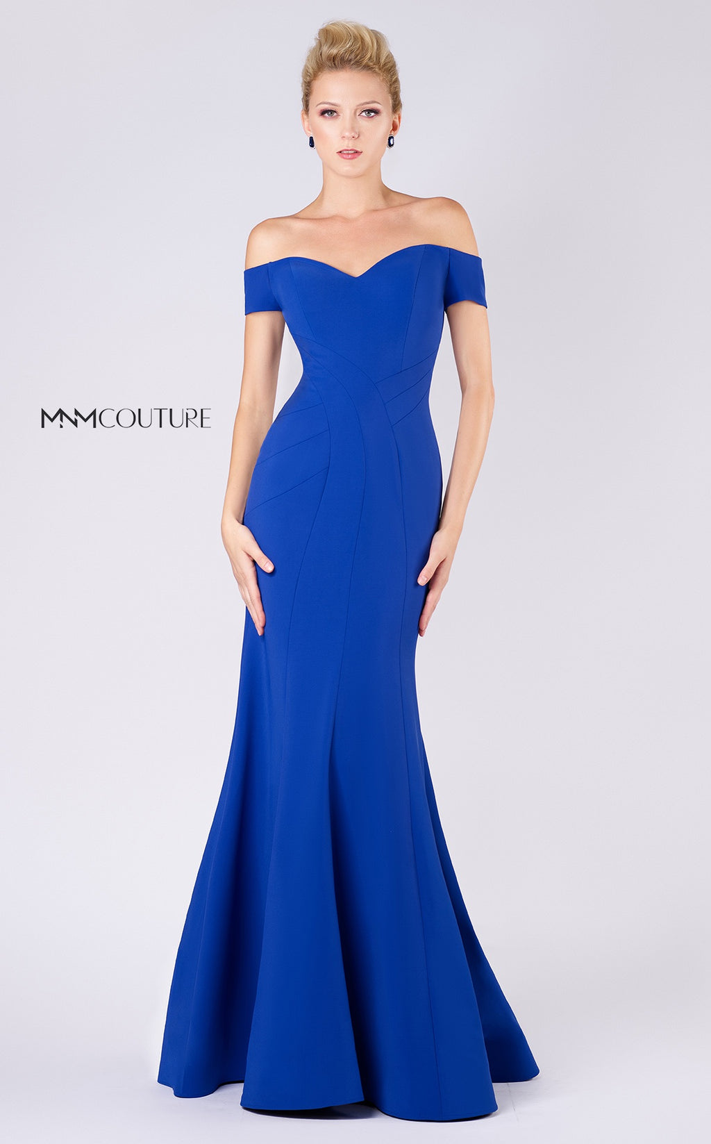 MNM Couture M0005 Crepe Mermaid Gown - CYC Boutique