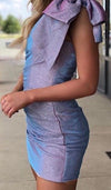 JOVANI JVN2132 One Shoulder Glitter Dress - CYC Boutique