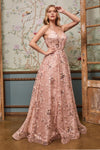 Cinderella Divine CB073 Sequin Print Ball Gown