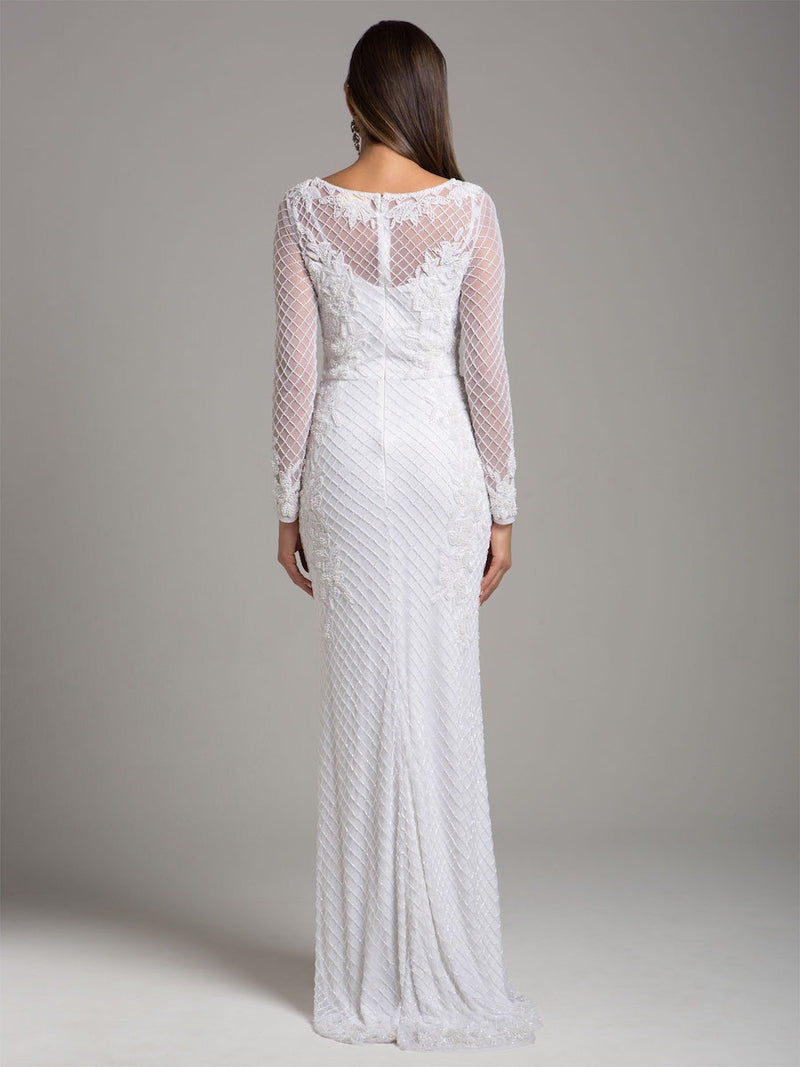 Lara 51004 Long Sleeve Wedding Dress - CYC Boutique