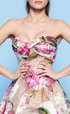 MNM Couture N0235 Strapless Floral A-Line Dress - CYC Boutique