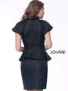 JOVANI 171598 Peplum V-Neck Cocktail Dress - CYC Boutique