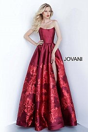 JOVANI 02038 Strapless Formal Evening Dress