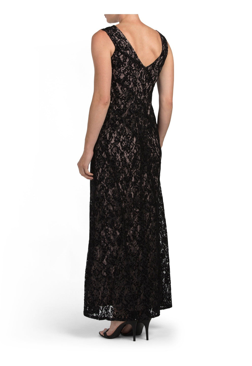 Lace Sleeveless Evening Dress - CYC Boutique