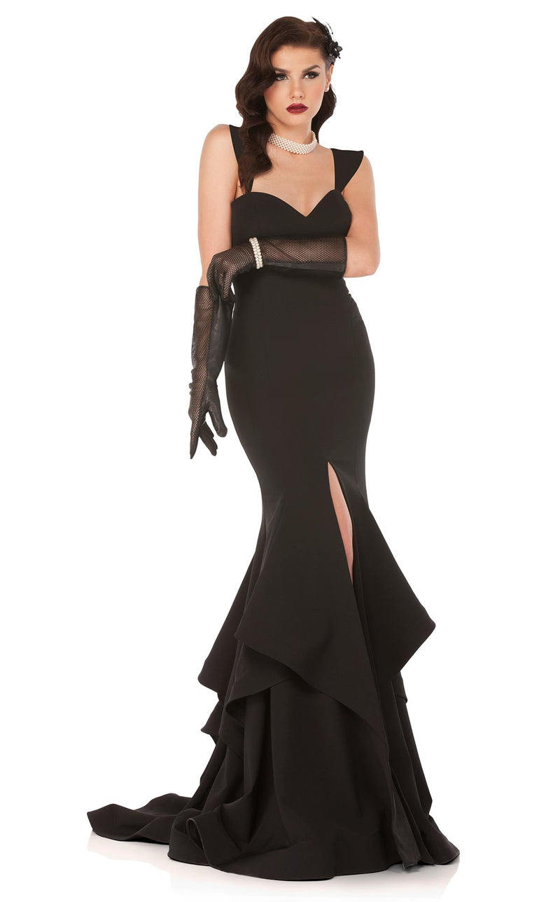 MNM Couture N0020 Tiered Ruffles Mermaid Gown - CYC Boutique