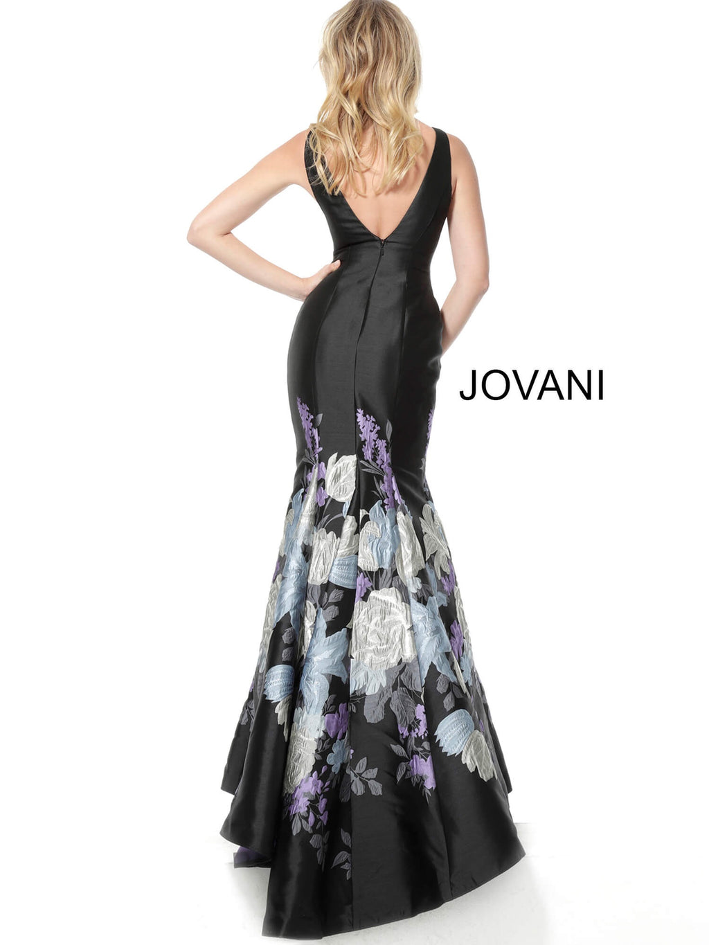 JOVANI 64289 Print Mermaid Evening Gown - CYC Boutique