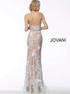 JOVANI 64031 Floral Appliqué Strapless Dress - CYC Boutique
