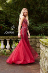 JOVANI 56032 Embellished Mermaid Dress with Choker - CYC Boutique